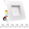 Luxrite 5"/6" Square LED Recessed Can Lights 5 CCT 2700K-5000K 12.5W (90W Equivalent) 1100LM Dimmable 6-Pack LR23788-6PK - alternate 1